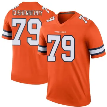 Men's Nike Lloyd Cushenberry III Orange Denver Broncos Game Player Jersey