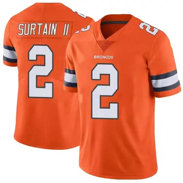 NFL_Jerseys 33G Jerseys de football Denver''Broncos'''3 Russell Wilson 2  Patrick Surtain II 7 John Elway 33 Javonte Williams 14 Courtland Sutton 10  Jerry Jeudy 