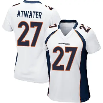 Steve Atwater Men's Authentic Orange Denver Broncos With 75TH